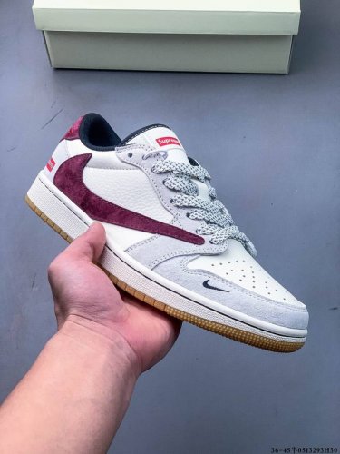 公司级头层！耐克Nike Air Jordan 1 Low Aj1乔1 低帮潮流缓运动休闲板鞋。Aj1 低帮拼接 完美版型真头层牛皮# 内置缓震气垫 原鞋开模