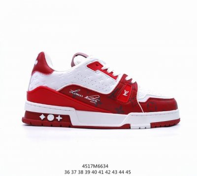 Lv路易威登louis Vuitton Trail Sneaker Low 休闲运动文化百搭篮球板鞋 致tpr光泽鞋底#耐弯折滴塑支持片#鞋垫嵌入超软脚感乳胶材