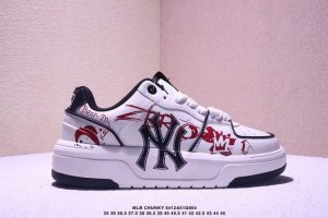 公司级Mlb Chunky Liner Sl Canvas复古印花老爹鞋 立体保护软绵鞋口 轻松穿脱不磨脚 鞋头安全防撞包裹鞋头 符合人体结构 精心设计 行走柔