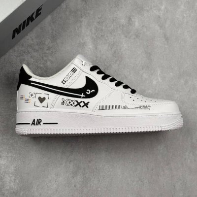 本地 核心私 Nike Air Force 1'07 Low 印花集 空军一号低帮休闲板鞋 #定制皮料 定制鞋盒 配件齐全 原楦原纸板 纯正空军版型 内置全掌气