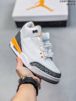 公司级air Jordan 3 Retro 复刻白水泥 Aj3 乔丹3代 Aj3 乔3 经典复刻白水泥 乔丹篮球鞋系列 鞋身以白色为主调，采用优质皮革材质搭配鞋