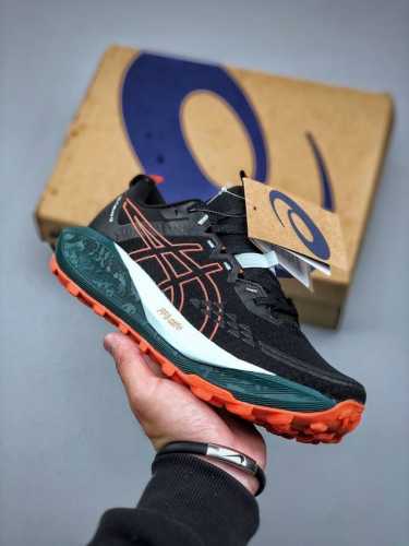 Asics Gel-Trabuco 13 亚瑟士复古透气休闲鞋缓震男子耐磨跑步鞋 1011B97 01 #鞋面采用无缝线鞋面，贴合脚型，穿着舒适；中底 °环绕式