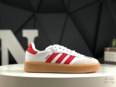 真标带半码阿迪达斯三叶草Adidas Originals Sambae W桑巴舞系列绅士德训足球风百搭低帮休闲运动板鞋 货号:Id3201 尺码:36 36.5