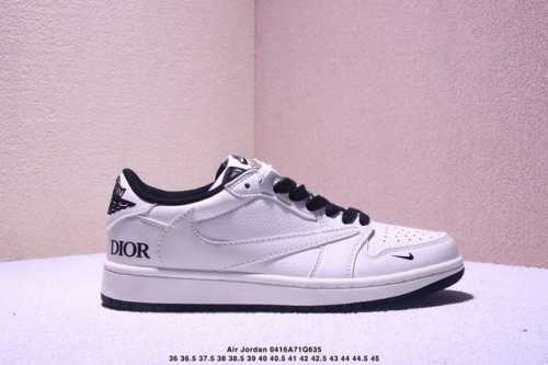 海外爆款限量发售！公司级 Travis Scott X Fragment Design X Jordan Air Jordan 1 Low Og Sp “迪奥联