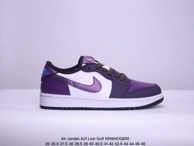 公司级air Jordan Aj1 Low Golf 高尔夫 烟雾紫 Dz9787-155 市面唯一纯原级别 完美零毛边处理 原厂内置全掌气垫 价格定位良心 几