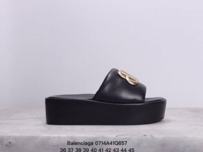 Balenciaga 巴黎世家 女士厚底增高凉拖鞋高奢新款休闲凉鞋 Xm0714Q657