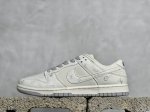 放店私 Nk Sb Dunk Low Lv联名-米灰白勾三花 周年高端定制 低帮休闲板鞋 Dq1098-353 #定制鞋盒 大厂纯原品质出货 超高清洁度 皮料切