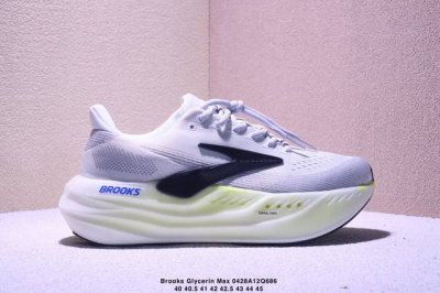 Brooks 布鲁克斯 Glycerin Max 超弹轻盈跑步鞋 实拍首发 低帮透气缓震支撑休闲运动慢跑鞋 采用改进工程空气网眼组合热熔工艺 鞋面材质搭载Dna