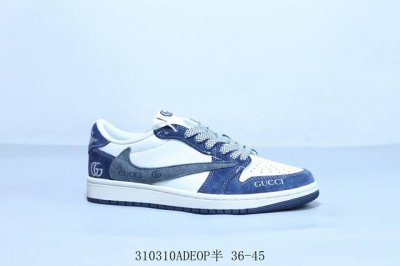 乔丹Air Jordan 1 Low Aj1 乔1低帮复古文化休闲运动篮球鞋倒勾 联名 310310Adeop半 36-45