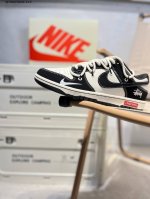 Nike Sb Dunk Low“斯图西联名” 周年高端定制 低帮休闲板鞋 定制鞋盒 超高清洁度 皮料切割干净无任何毛边 细节完美Yx5066 Ae766021