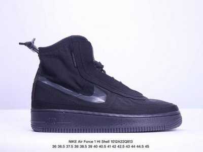 公司级耐克nike Air Force 1 Hi Shell 空军一号防水机能高帮板鞋 鞋款采用醒目荧光色示人，借鉴与机能外套的“Shell” 外壳为主题，在高