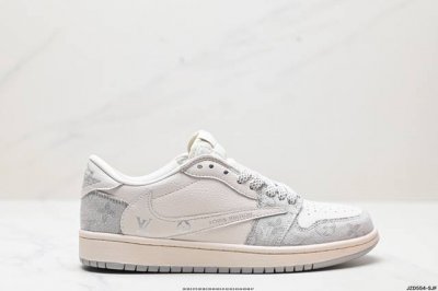 真标aj1倒勾travis Scott X Air Jordan 1 ” Reverse Mocha “ Aj1乔1 Ts 闪电 联名倒钩 低帮文化篮球鞋 货号