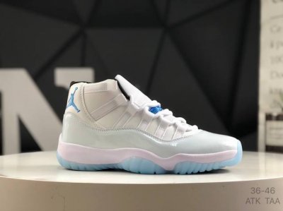 jordan 乔丹 采用漆皮牛培革鞋面材质 厂级拉帮注胶效果今年的大魔王是它 官方经典配色 耐克Air Jordan 11 High Aj11代迈克尔 乔丹高帮