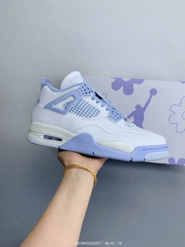 公司级Nike Air Jordan 4 Retro 耐克迈克尔 乔丹Aj4代中帮复古休闲运动文化篮球鞋 原厂材料Tpu超Q弹网格材质 缜密拉帮及中底钢印细节