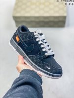 Nike Sb Dunk Low“ 古驰联名 暗纹黑花” 周年高端定制 低帮休闲板鞋 定制鞋盒 大厂纯原品质出货 超高清洁度 皮料切割干净无任何毛边 细节完美