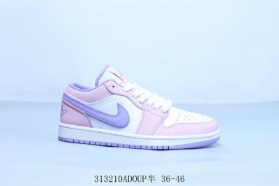 乔丹Air Jordan 1 Low Aj1 乔1低帮复古文化休闲运动篮球鞋粉 货号 Cv9844-600 313210Adoup半 36-46