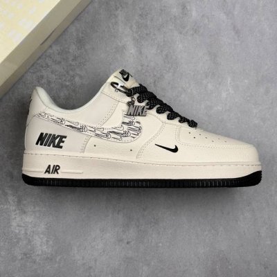 本地340 核心私 Nk Air Force 1'07 Low Nike联名 米黑多小勾 空军一号低帮休闲板鞋 #定制皮料 3M反光 原楦原纸板 纯正版型 清洁