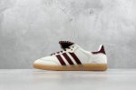升级版 Adidas Originals Street Samba 长鞋舌 Savannah 桑巴舞街头系列德训运动板鞋 采用固色翻毛皮组合牛剖革鞋面材质 外置