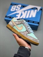 海外爆款限量发售 高端定制Nike Sb Dunk Low Lv三方联名---薄荷绿奶白钩 夜光效果 高端定制 低帮休闲板鞋 定制鞋盒 大厂纯原品质出货 超高清