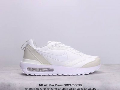 nk Air Max Dawn 黎明系列低帮气垫百搭休闲运动慢跑鞋 采用柔软翻毛皮和透气梭织材料打造利落鞋面 中底和鞋跟融入现代感线条设计 兼具复古风格与时尚魅