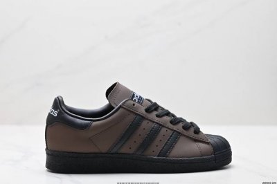 公司级阿迪达斯Adidas三叶草 Originals Superstar”Embroidered Logo Black White“贝壳头经典百搭休闲运动板鞋