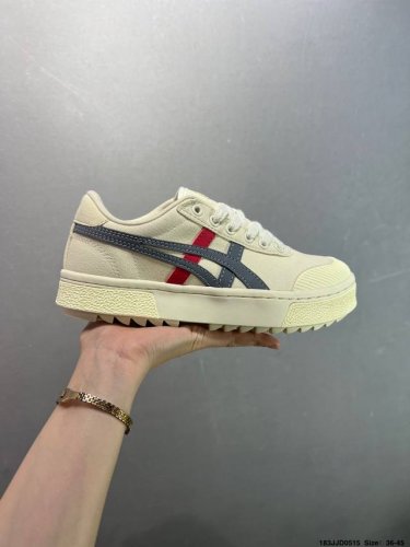 亚瑟士 Asics Court Mz 2.0 中性学院系列 低帮复古厚底增高休闲运动板鞋 软质牛培皮鞋面 货号: 3A405-101 尺码:36-45 Id:1