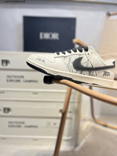 Nike Sb Dunk Low“迪奥联名” 周年高端定制 低帮休闲板鞋 定制鞋盒 超高清洁度 皮料切割干净无任何毛边 细节完美Jy6988 Aa7731703