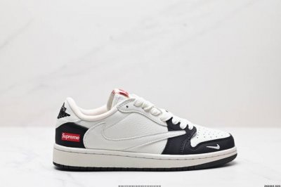 公司级AJ1倒勾Travis Scott x Air Jordan 1 ” Reverse Mocha “ AJ1乔1 TS 闪电 联名倒钩 低帮文化篮球鞋 完