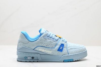 公司级全新Lv路易威登Louis Vuitton Trainer Sneaker Low休闲运动文化百搭板鞋 尺码:39-45 Id:Jkd129-Zjr