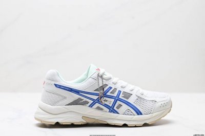 公司级Asics 亚瑟士 透气网眼鞋面配合部分合成革材质，全新Rearfoot Gel后置凝胶缓冲效果日本专业跑鞋品牌-亚瑟士Asics Gel-Contend