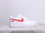 Nike Air Force 1 ′07 X Supreme 联名款 耐克空军一号低帮板鞋 牛皮材质 真标带半码 Size:36-45码 Xm0702Q625