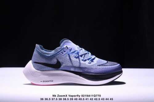 Nk Zoomx Vaporfly Next％ 2 马拉松针织面透气运动跑鞋 Cu4111-401 #内置真碳 搭载 Flyknit 材料 打造出众弹性 易于穿