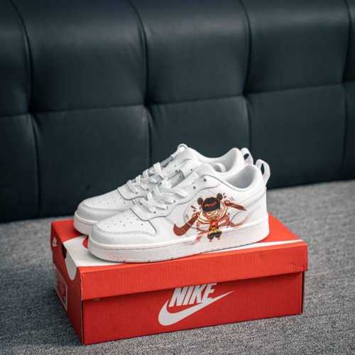 250 核心私 Nike Court Borough Low 魔童哪吒联名 低帮百搭 透气休闲运动板鞋 兼顾舒适脚感和出众风范 演绎匠心之作 结构性的支撑贴合感