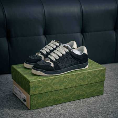 核心私 #全新配色出货 gucci Distressed Screener Sneaker古驰小脏鞋系列 经典原型复古百搭做旧老爹板鞋 复古学院风 怀旧版 原版 - 点击图像关闭