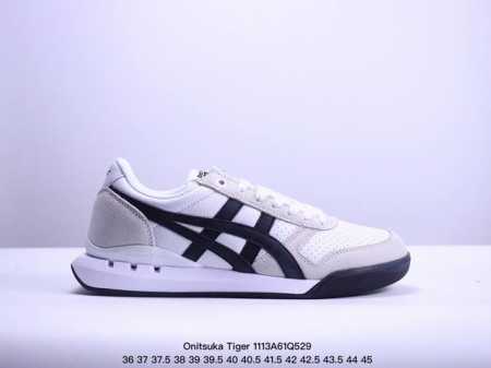 亚瑟士 Onitsuka Tiger Uitimate 81 EX 鬼冢虎 40周年纪念款透气舒适休闲鞋 #鞋面采用头层牛皮＋反毛皮打造，从款式颜色造型上体现出 - 点击图像关闭