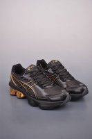 Asics Gel-Kinetic Fluent 纯原版本 亚瑟士运动休闲透气专业跑鞋 新一代缓震未来感跑鞋 鞋面复杂的切割和银色细节极具前卫风格 大底科技十足