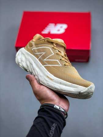 Nb新百伦new Balance Fresh Foam X 1080V13系列低帮轻量化厚底健身休闲运动慢跑鞋“网织黄棕米白”M108013D尺码40-45 - 点击图像关闭