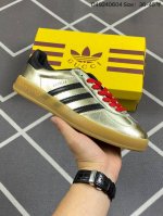 170 重磅联名 Adidas｜Gucci 三叶草Logo与标志性三条杆为设计元素 将其与独属于的Gucci 双方选择Adidas Originals经典鞋型
