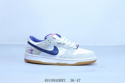 耐克 Nike Sb Dunk Low pro 复古低帮 休闲运动滑板板鞋 白灰紫 货号 Hj4 49109Adrry 36-47