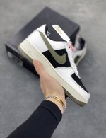 工厂P套现 福利特价 原本地 版本 海外限量发售 公司级 Nike Air Force 1 Low 白军绿 低帮空军一号休闲板鞋 定制皮料 原楦原纸板 纯正空军