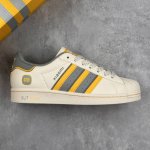 本地 核心私 xiaomi X Adidas Originals Superstar 小米 X 阿迪达斯 低帮联名白黄灰 贝壳头防滑耐磨轻便板鞋 鞋身整体采用米