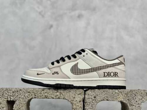 放店私 Nk Sb Dunk Low 迪奥联名 奶咖花勾 周年高端定制 低帮休闲板鞋 Dj2024-097 #定制鞋盒 大厂纯原品质出货 超高清洁度 皮料切割干
