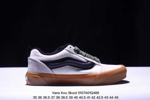 Vans Knu Skool 百搭休闲防滑减震低帮 板鞋男女同款vans 面包深灰胶底 颜色：Vans 面包深灰胶底 货号：Vn000D22Pwt 尺码：35