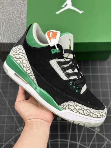 本地 核心私 耐克nike Air Jordan 3 Retro Pine Green 迈克尔 乔丹aj3代中帮复古休闲运动文化篮球鞋“松绿黑爆裂纹” 这款 A