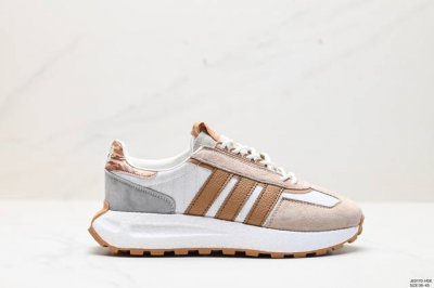 公司级阿迪达斯adidas Retropy E5阿迪新款运动休闲爆米花跑鞋 三叶草 厚底 白深蓝 新款低帮经典运动鞋以70年代经典跑步鞋为灵感 新鲜演绎复古造型