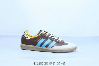 阿迪达斯Adidas Originals Gazelle Esquisite Gucci 德训 羚羊系列低帮复古百搭休闲运动板鞋 蓝棕 货号 Ji3098 41