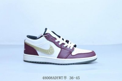 特价 乔丹Air Jordan 1 Low Aj1 乔1低帮复古文化休闲运动篮球鞋 货号 Fj5735- 48008Adywt半 36-45