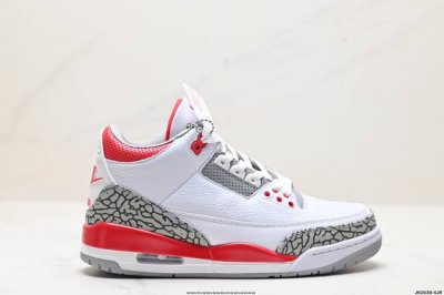 公司级nike Air Jordan 3 Retro皮革 潮流 防滑耐磨包裏性 中帮 复古篮球鞋 缜密拉帮及中底钢印细节 全新底模 货号:Da3595-100