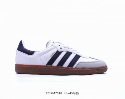 真标阿迪达斯三叶草adidas Originals Samba Og 桑巴舞系列绅士德训足球风百搭低帮休闲运动板鞋 货号:Ih4881 尺码:36 36.5 3