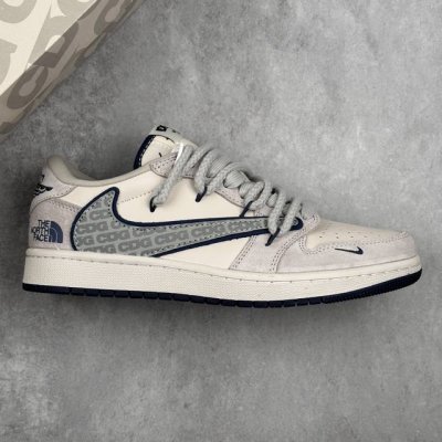 本地390 核心私 Travis Scott X Fragment Design X Jordan Air Jordan 1 Low Og Sp 乔1北面联名